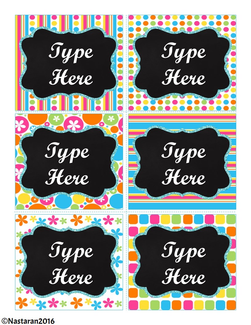 Free Printable And Editable Labels For Classroom Organization