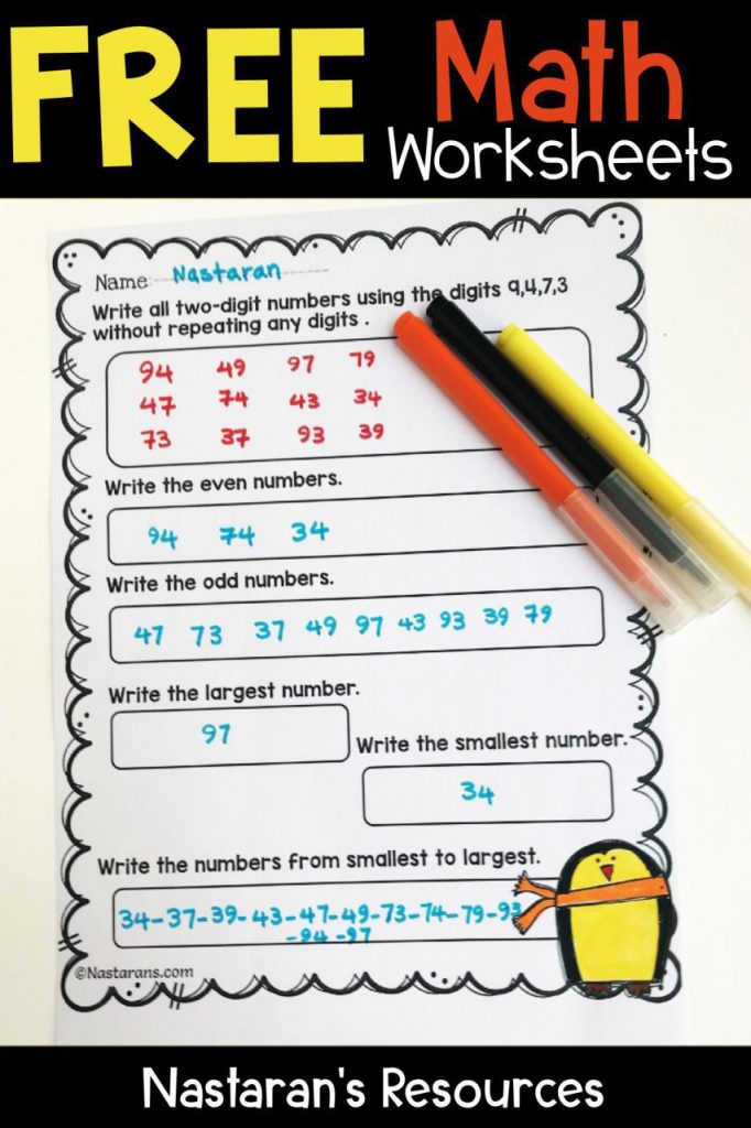 Free Elementary Math Worksheets