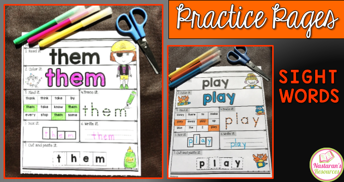Free sight words