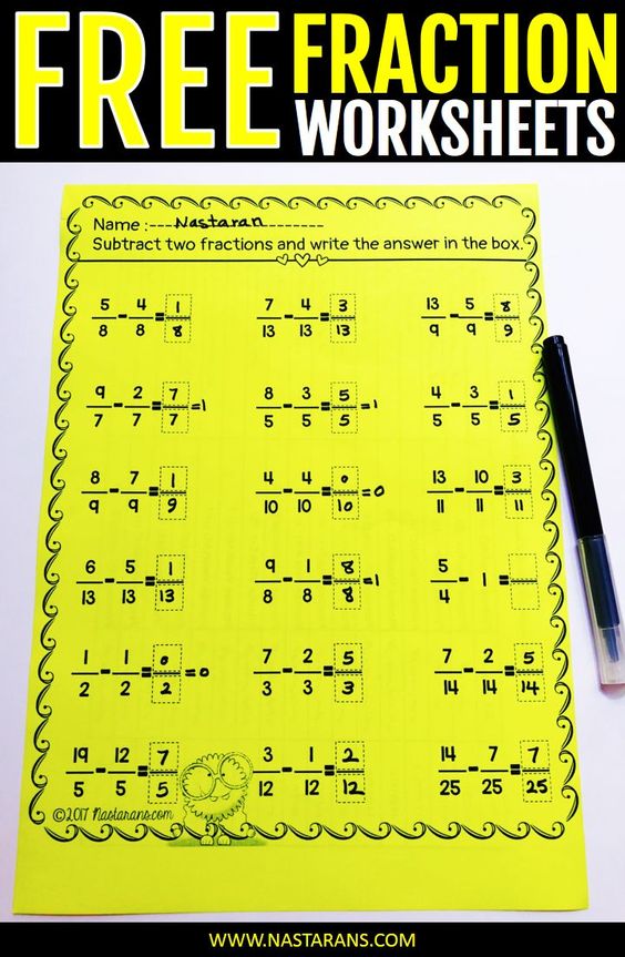 Mixed Numbers and  Improper Fractions Worksheets Free