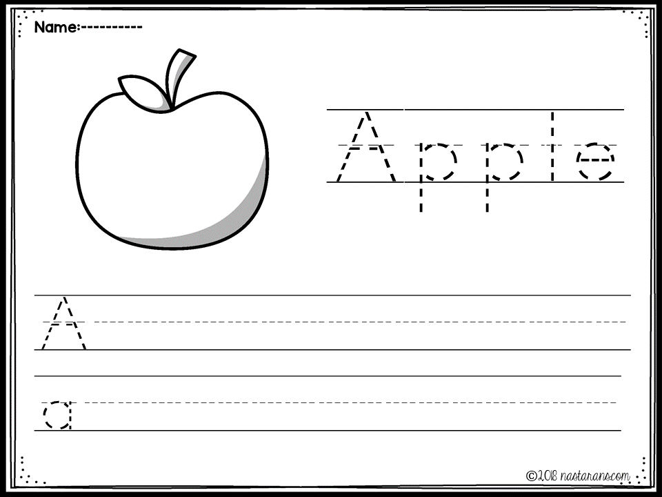 Free Alphabet Worksheet