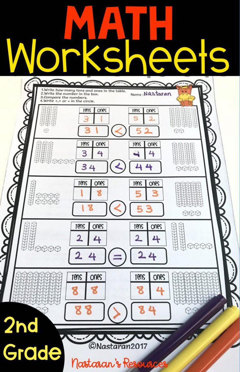 2nd-grade math worksheets. Use these printable worksheets to help the students practice math skills in your classroom. Included 54 printable worksheets that cover every Second Grade Math Common Core. They're great for morning work, seat work, review, test prep, early or fast finishers, homework, and more.#teacherspayteachers #math#2ndgrade#addition#fraction#subtraction