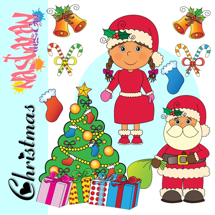 Cute Christmas Clip art for commercial or personal use.