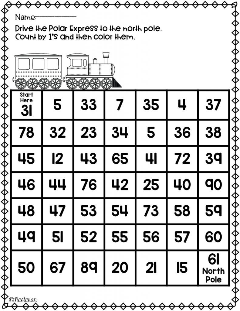 Free Polar Express math activities. Perfect for extra practice during December.Use these worksheets for your students in first grade.#math