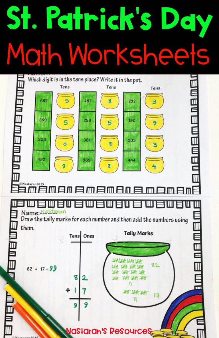 St. Patrick’s Day Math Review