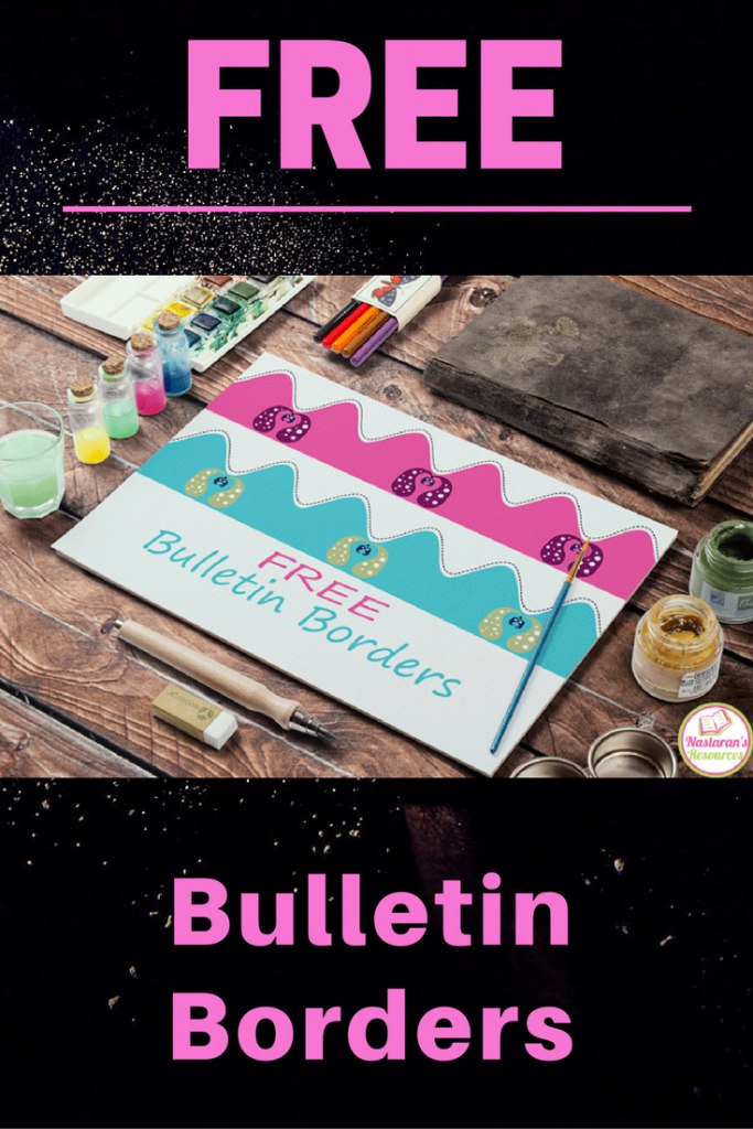 Wanting to decorate your bulletin boards in your classroom but don't know where to start? click through to download these free printable bulletin board borders! So easy to use! Decorate your classroom with these beautiful borders. #freeprintable #classroomdecoration