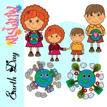 Earth Day Kids Clipart