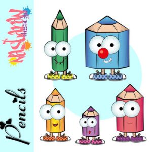 Pencil Pals Clipart