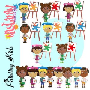 Painting Kids Clipart
