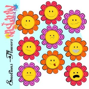 Emotions and Feelings Clip Art-Flowers Clipart