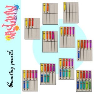 Counting Clip Art - Pencils Clipart