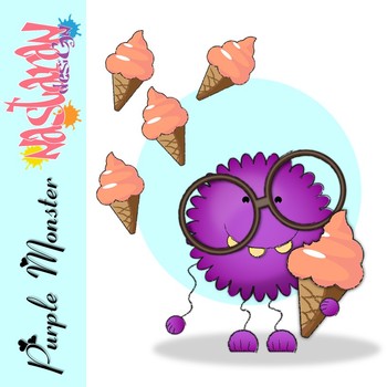 Free Purple Monster Clipart