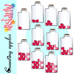 Counting Clip Art - Apples Clipart