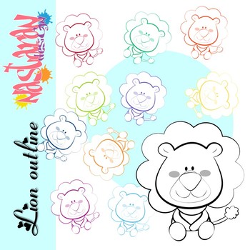 Lion Outline Clipart