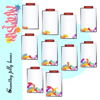 Counting Clip Art - Jelly Beans Clipart