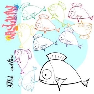 Fish Outline Clipart