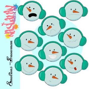 Emotions and Feelings Clip Art-Snowmen Clipart