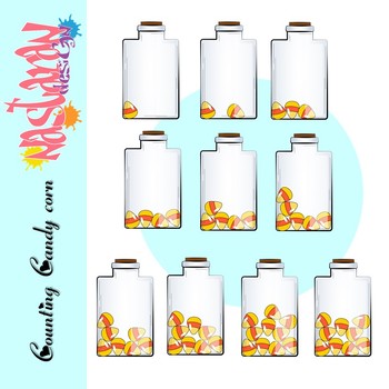Counting Clip Art -Candy Corn Clipart