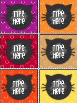 Editable Labels - Kitty Labels