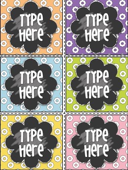 Editable Labels