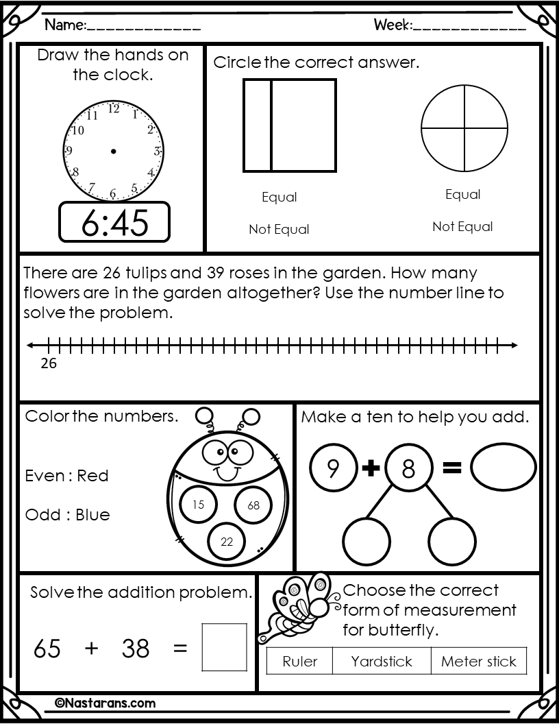 2nd Grade Daily Math Worksheets in May And Freebie