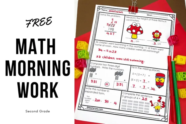 Daily Math Practice Free 2nd Grade For Teachers and Students