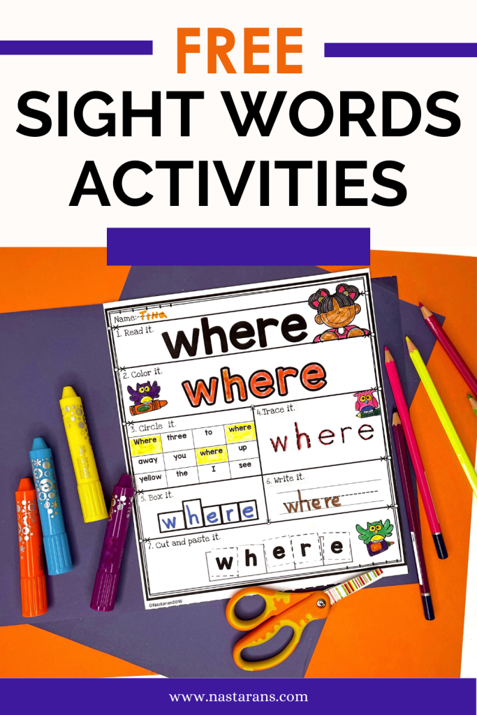 "Discover the magic of FREE Sight Words Worksheet Activities for Kindergarten, 1st, and 2nd Grade ! Empower your child's independent learning, homeschool, center, and homework with these captivating resources designed to strengthen reading skills . Watch as their mastery grows and their love for reading blossoms . Don't miss out on these must-have worksheets that will unlock your child's full potential! Download now and transform their learning journey 