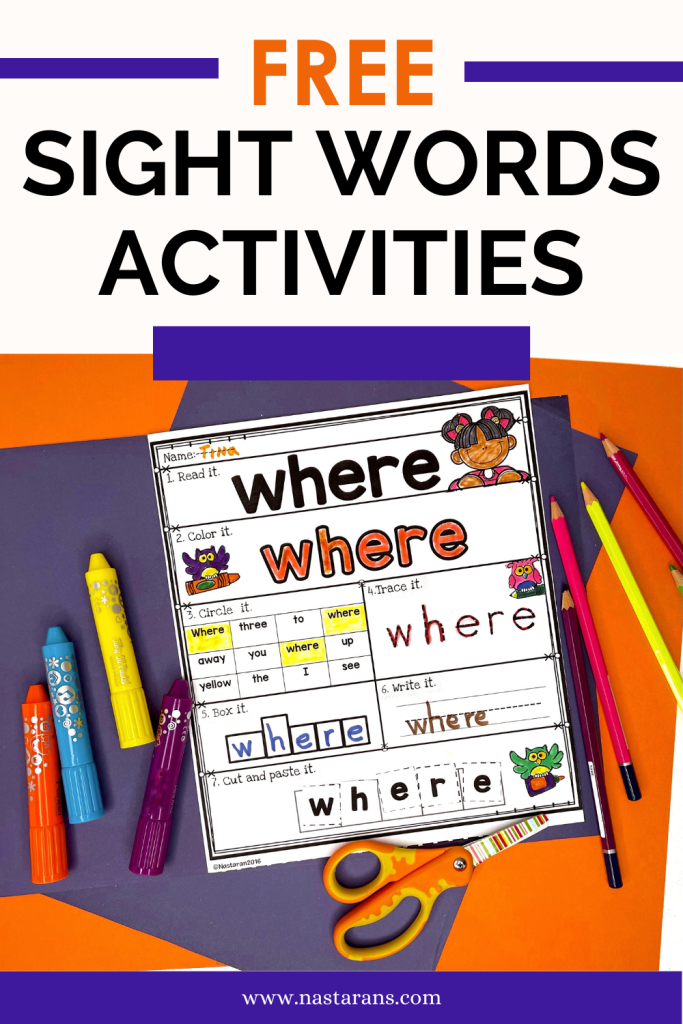 "Discover the magic of FREE Sight Words Worksheet Activities for Kindergarten, 1st, and 2nd Grade ! Empower your child's independent learning, homeschool, center, and homework with these captivating resources designed to strengthen reading skills . Watch as their mastery grows and their love for reading blossoms . Don't miss out on these must-have worksheets that will unlock your child's full potential! Download now and transform their learning journey