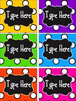 Teacher Toolbox Labels Editable Classroom Supply Tags Bright Classroom Decor