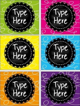 Teacher Toolbox Labels Editable Classroom Supply Labels Bright Classroom Decor