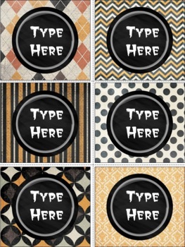 Halloween Gift Tags Editable Labels | Name Tags