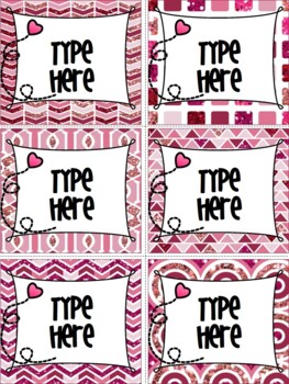 Mothers Day Gift Tags Editable - Printable Labels For Classroom