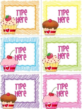 Editable Valentines Day Gift Tags From Teacher to Students - Name Tags - Labels