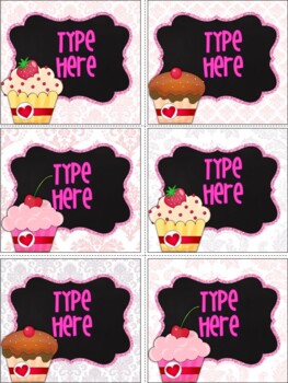 Editable Valentines Day Gift Tags From Teacher to Students - Name Tags - Labels