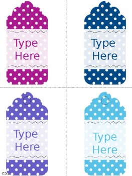 Teacher Appreciation Week Gift Tags Editable - Printable Labels For Classroom