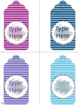Teacher Appreciation Week Gift Tags Editable - Printable Labels For Classroom