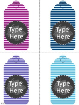 Teacher Appreciation Week Gift Tags Editable - Printable Labels For Classroom