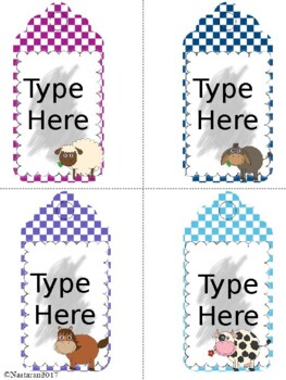 Editable Gift Tags For teachers