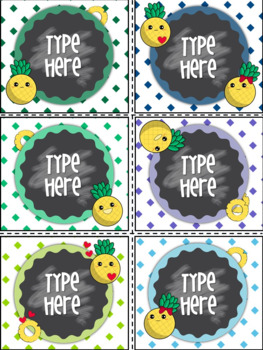 Teacher Toolbox Labels Editable Classroom Supply Labels Tropical Classroom Decor