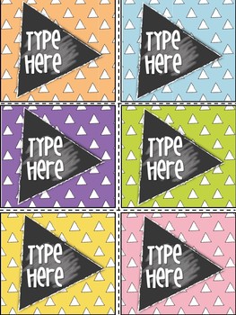 Editable Labels - Triangle Labels
