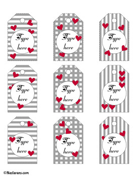Teacher Appreciation Week Gift Tags Editable - Printable Labels For Classroom