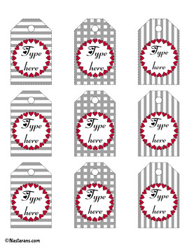 Teacher Appreciation Week Gift Tags Editable - Printable Labels For Classroom