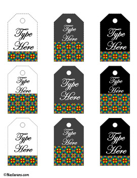 Editable Teacher Appreciation Week Gift Tags - Name Tags - Labels Printable