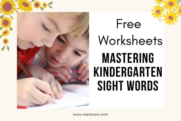 Mastering Kindergarten Sight Words: Free Worksheets for Effective Sight Word Practice