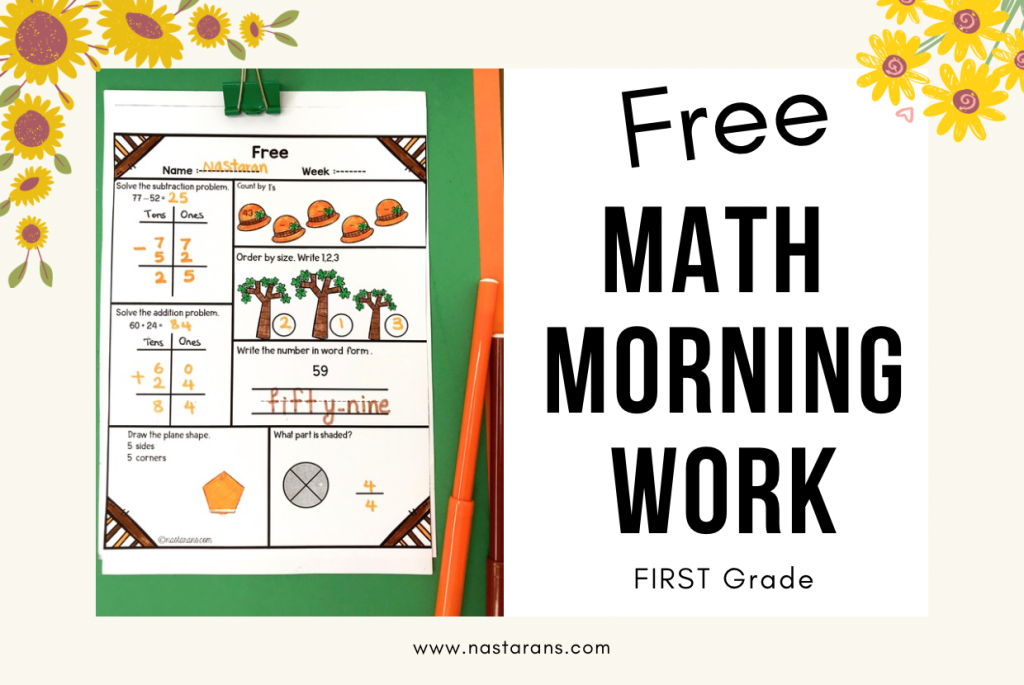 Daily Math Practice Grade 1 Free
