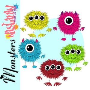Furry Monster Clip Art