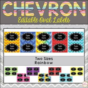 Editable Labels | Teacher Toolbox Labels | Rainbow Bright Classroom Decor