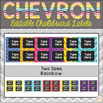 Editable Labels | Teacher Toolbox Labels | Rainbow Bright Classroom Decor