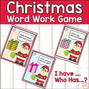 Christmas Word Work Activities