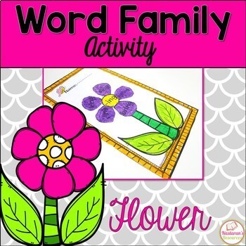 Word Work Activities-Word Families Worksheets Worksheets{Flower}